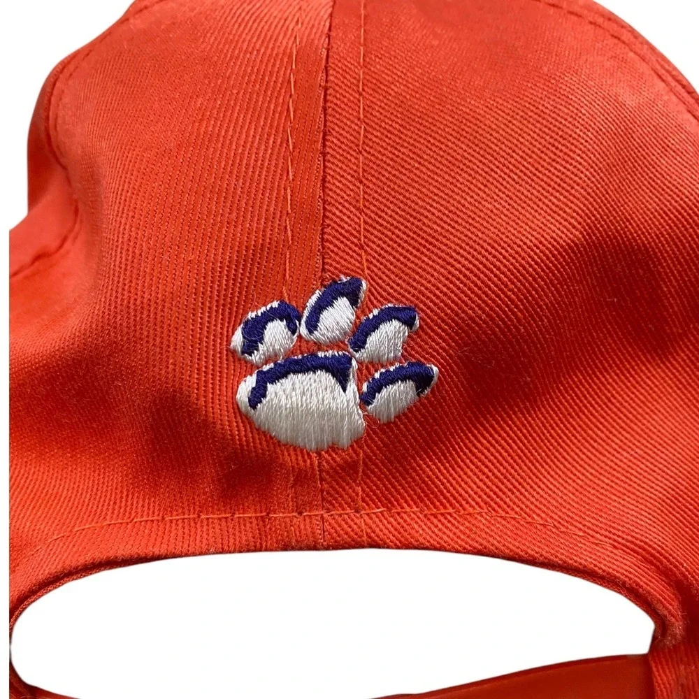 Vintage Clemson Tigers Snapback Hat Cap Football 90s‎ Orange Paw OSFA